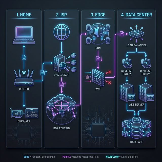 The Detailed Journey of a Web Request